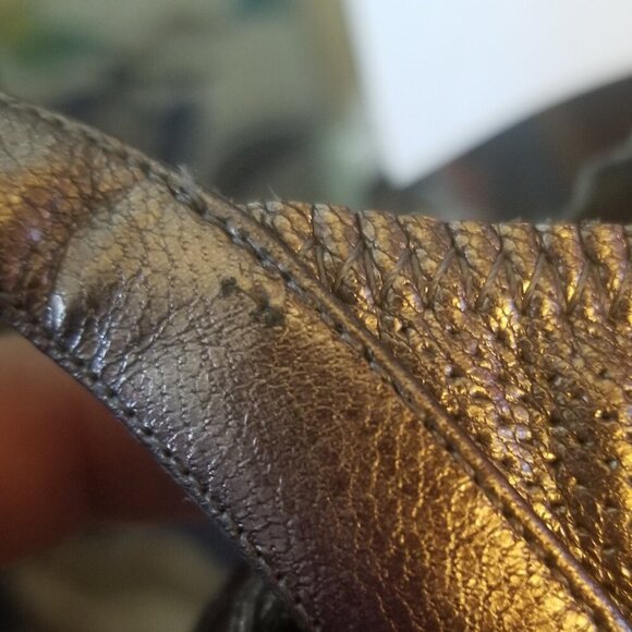 Donale Pliner Women's Brown/Bronze Courture Slingback Kitten Heel Shoes Sz 8M - Picture 15 of 15